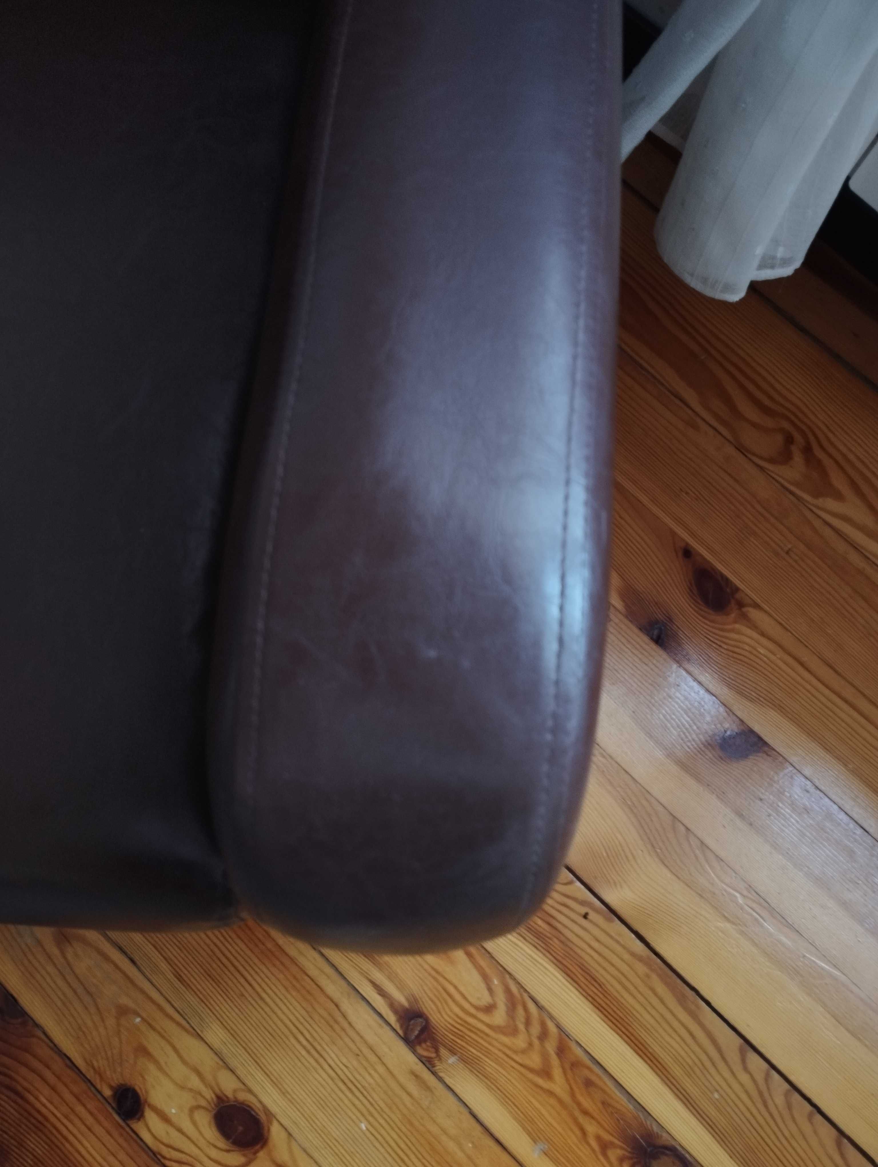 Wypoczynek eko skóra wersalka plus 2 fotele