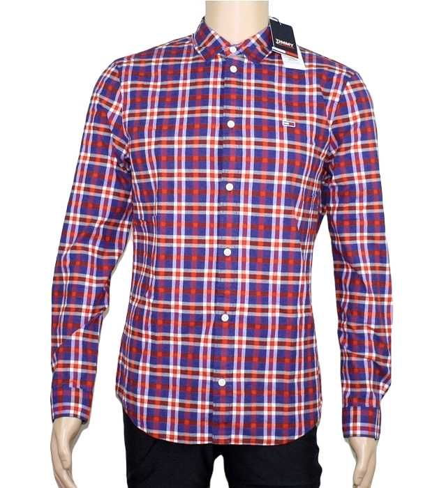 Męska koszula Tommy Jeans kratka Check Shirt Slim Hilfiger nowa oryg.M
