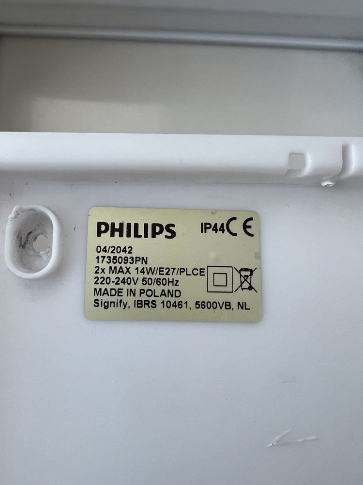 Używany Klinkiet lampa zewnętrzna Philips Moonshine IP44 szary