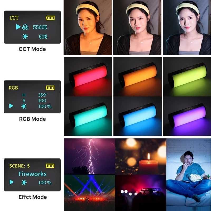 Lampa studyjna fotograficzna Ulanzi i-Light RGB