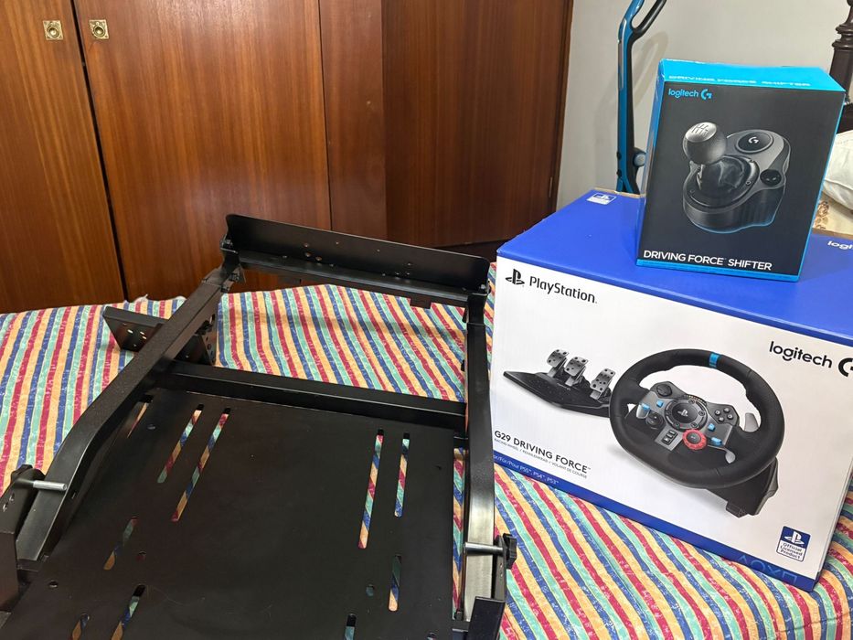 Logitech G29 + Shifter + Suporte
