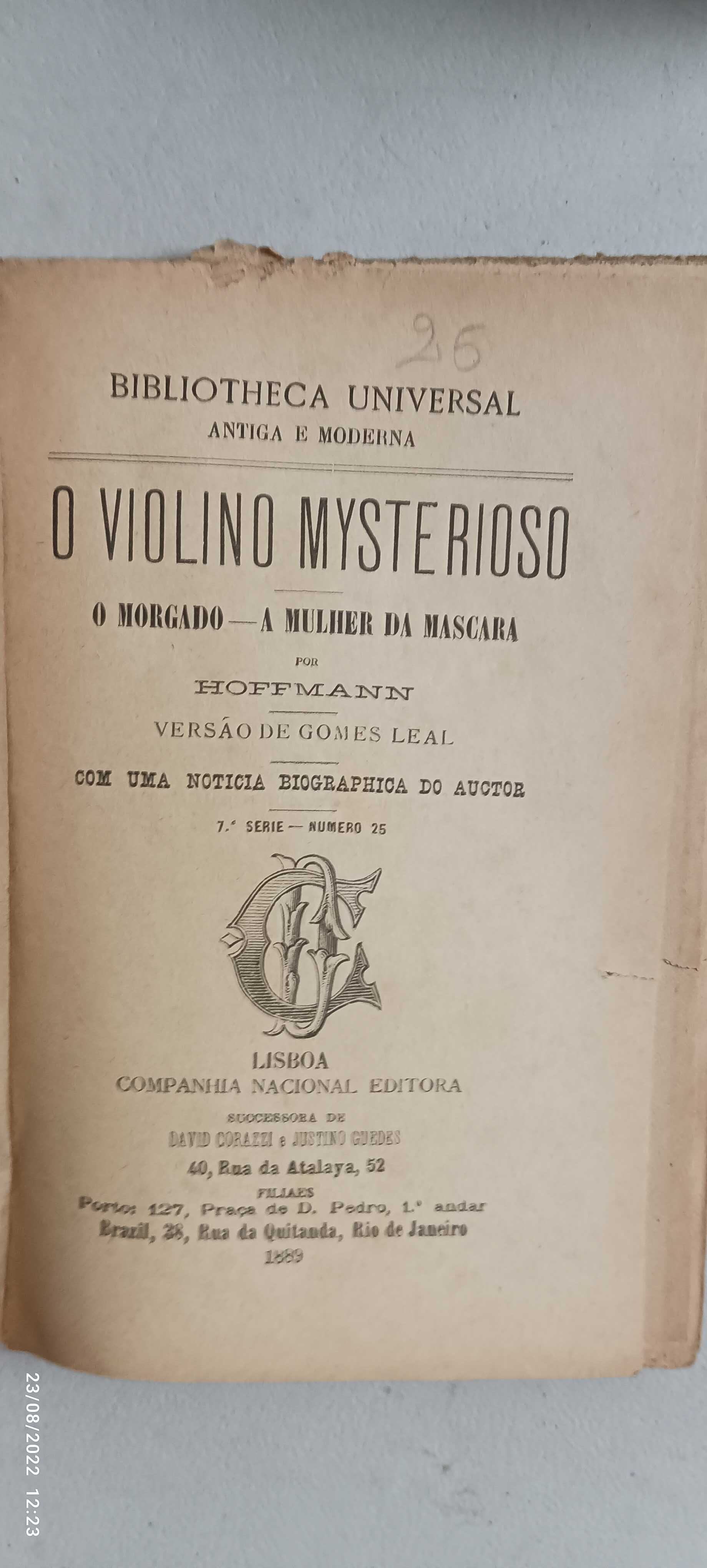 Livro Pa-3 - Hoffmann - O violino mysterioso
