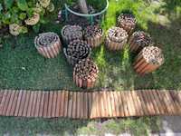 bordaduras de madeira, para jardim