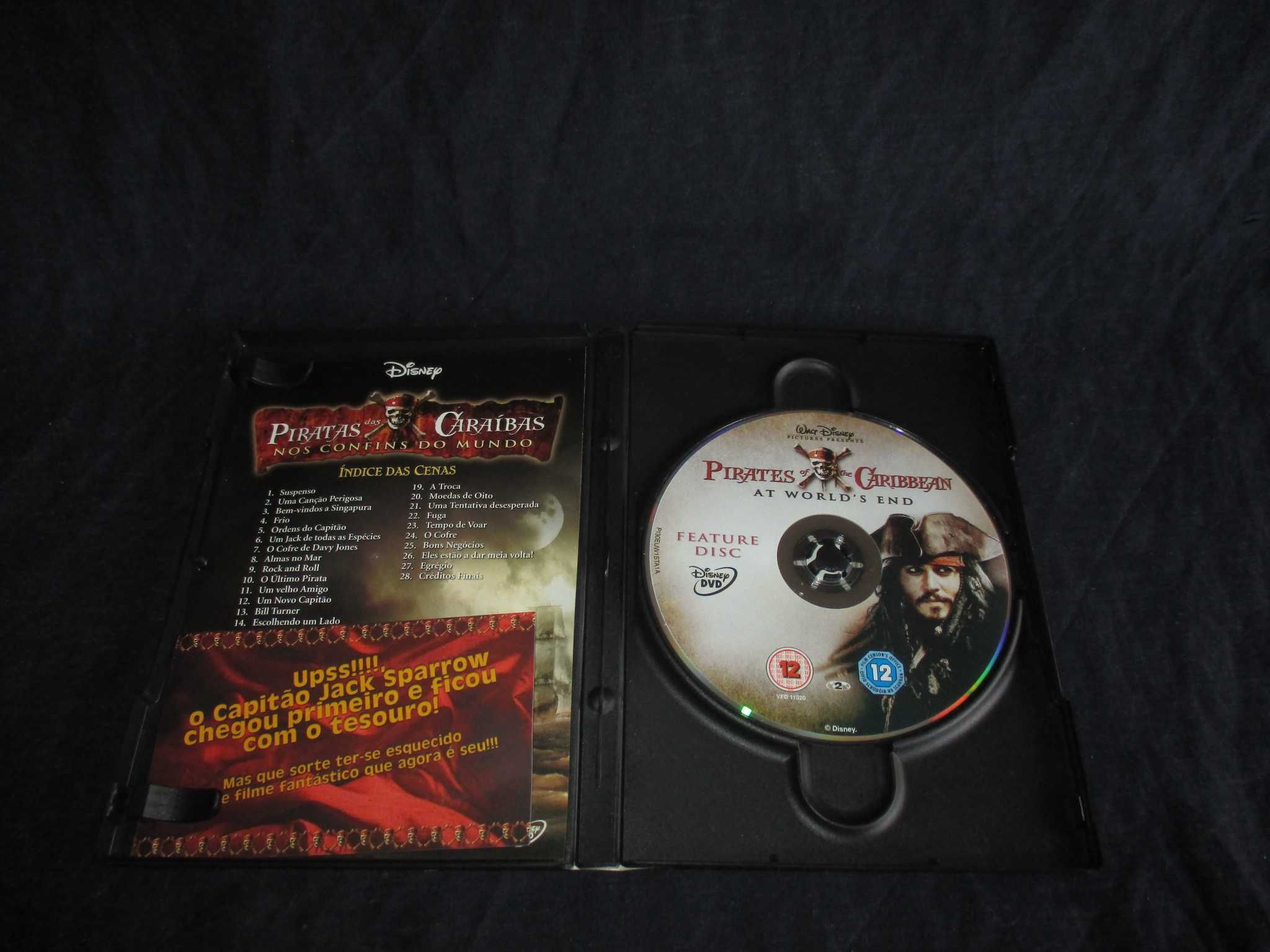 DVD Filmes Piratas das Caraíbas Edição de Colecionador Especial