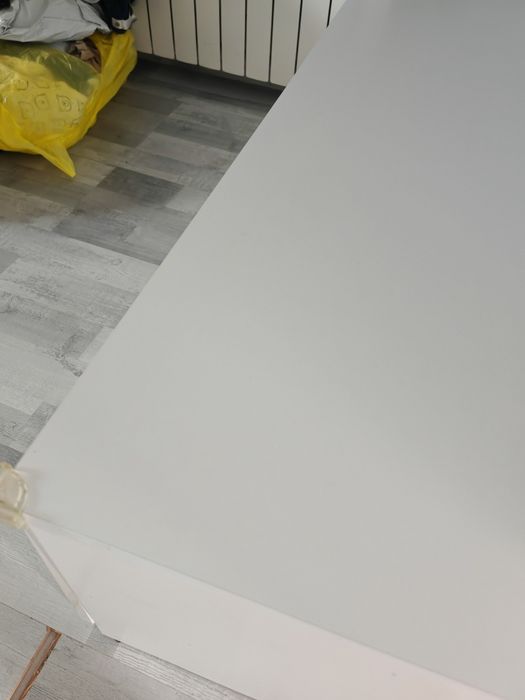 Szafka rtv półka komoda biały połysk podświetlana