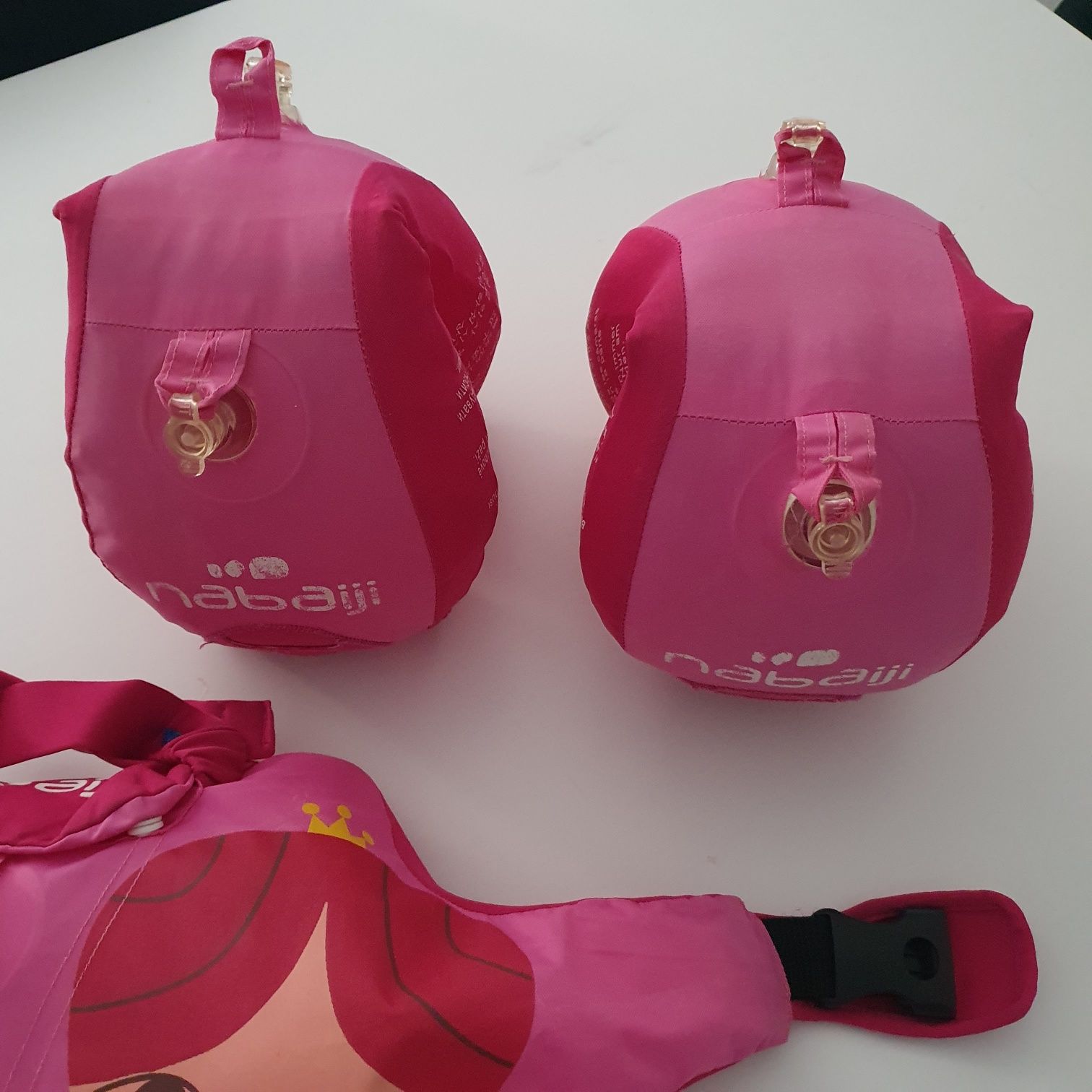 Braçadeiras-cinto de piscina evolutivas criança 15-30kg rosa