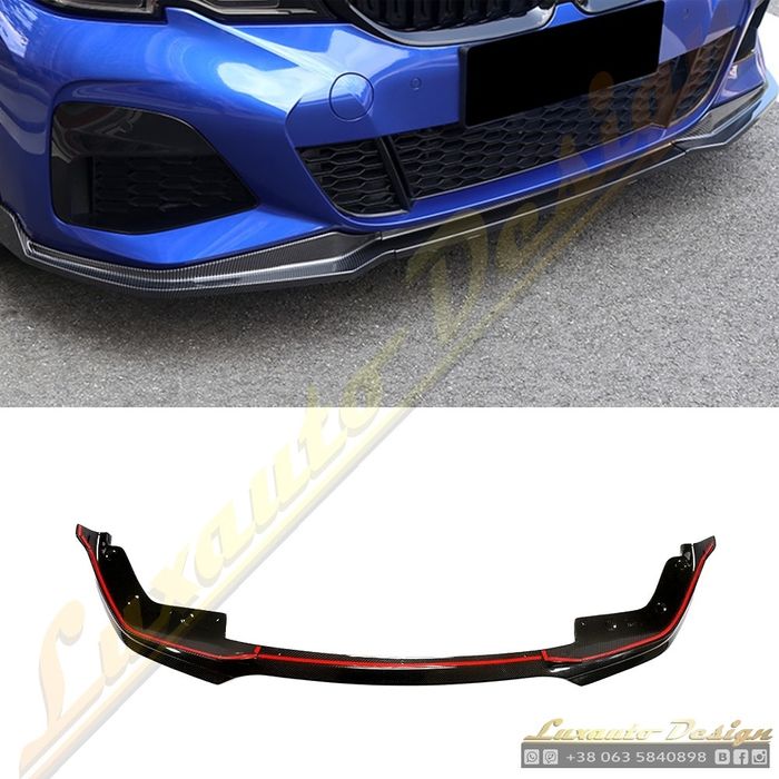 Губа M-performance для BMW 3 G20 M pakiet накладка юбка докладка