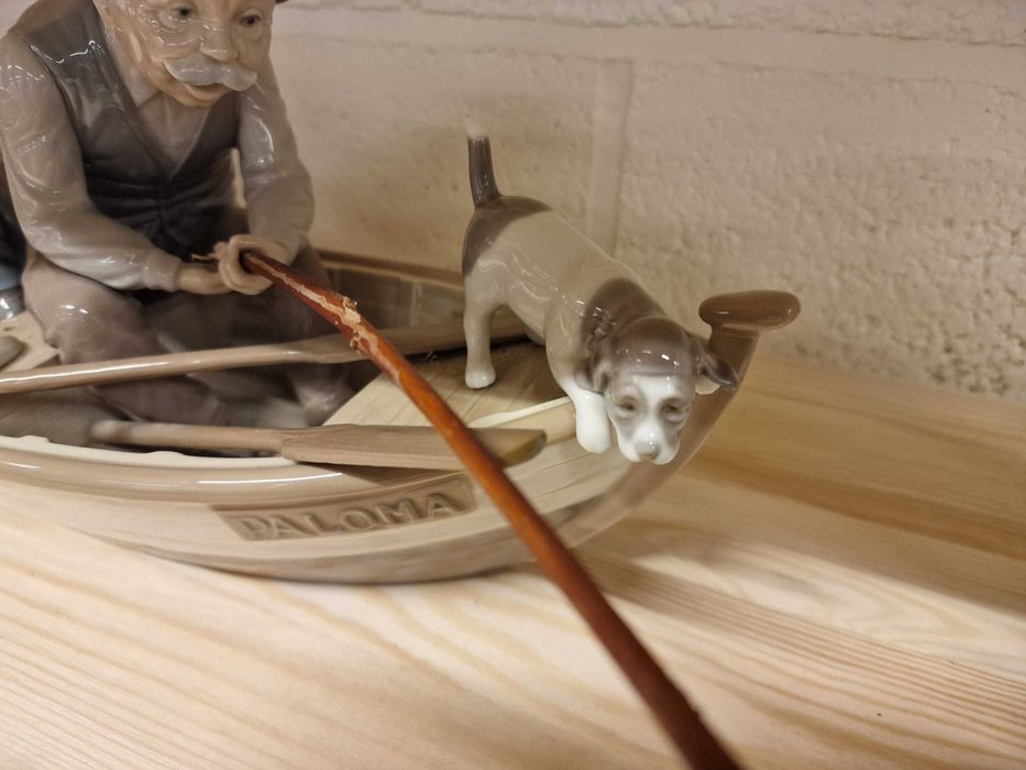 Статуэтка рыбалка с дедом,  Lladro