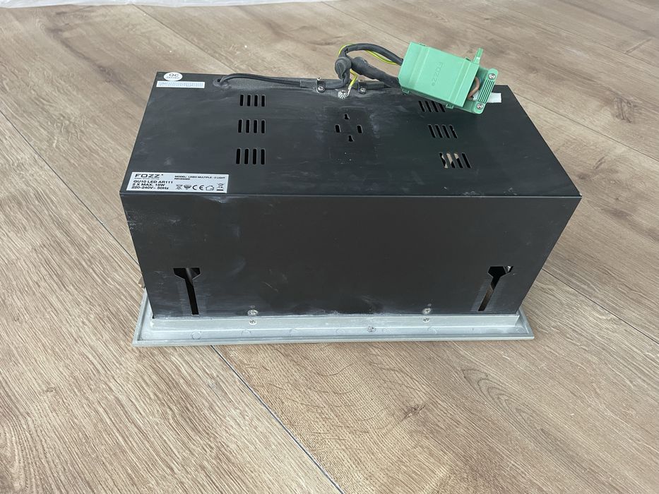 Nowoczesna duża lampa wpuszczana w sufit - zestaw 2 sztuk lamp