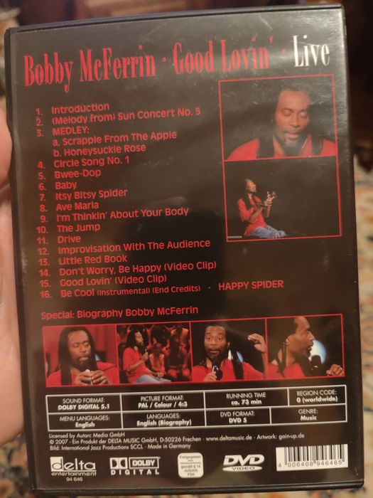 Bobby McFerrin – Good Lovin’ Live koncert dvd