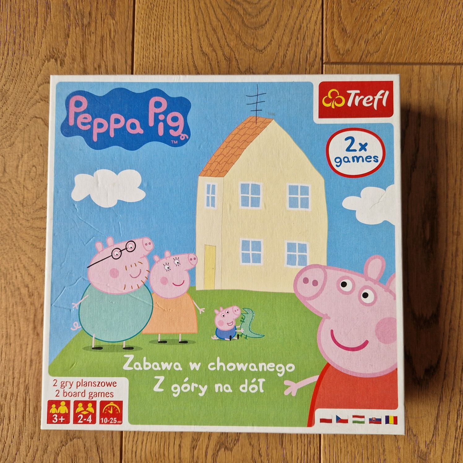 Gra Świnka Peppa Zabawa w chowanego Z góry na dół