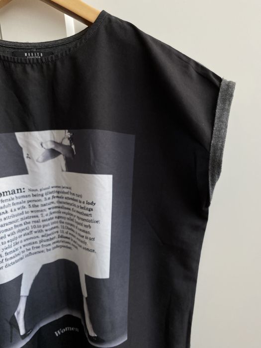 Mohito Bluzka czarna XS z nadrukiem