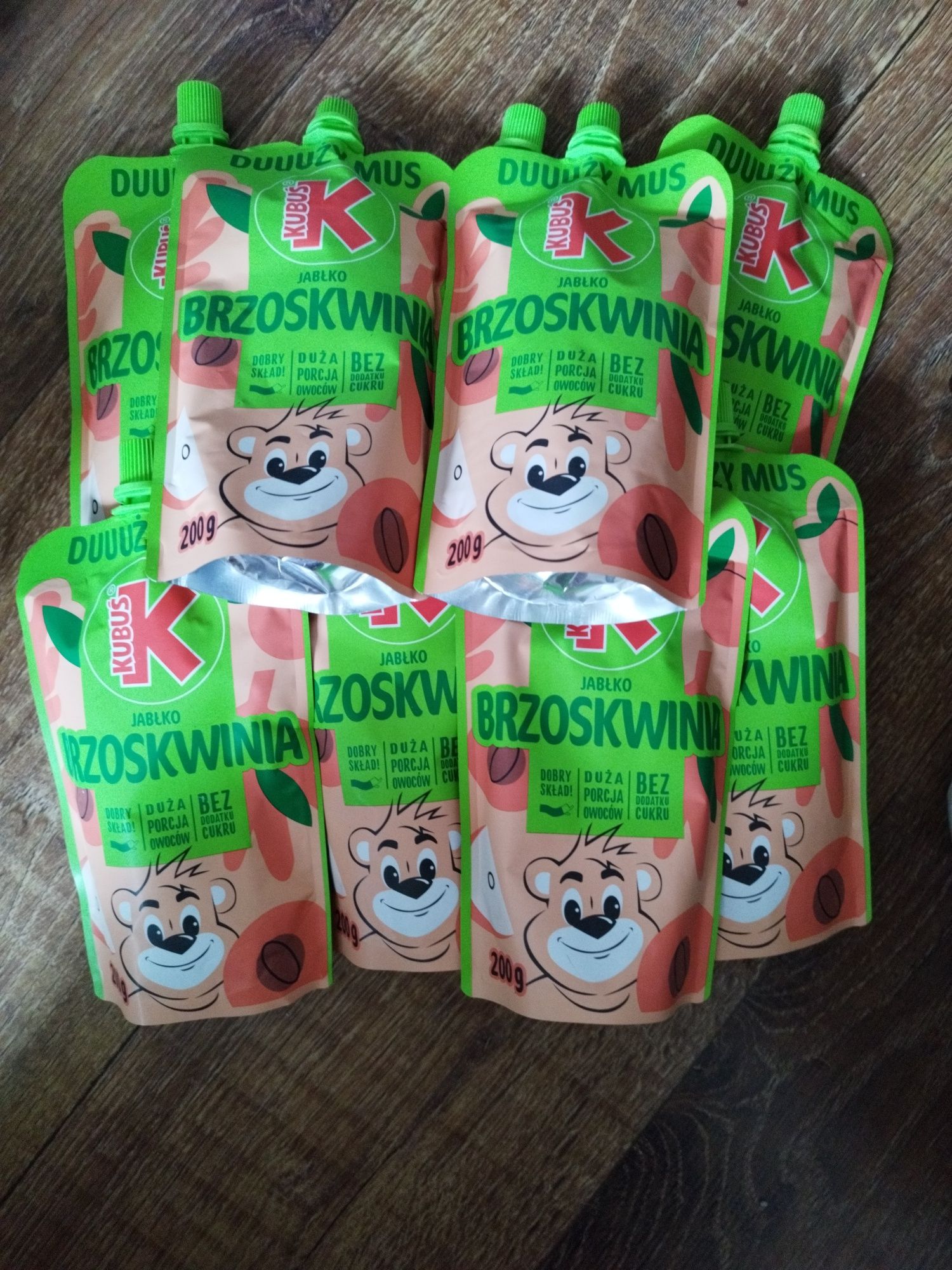 Duży mus Kubuś 10szt + mus arbuz 10szt