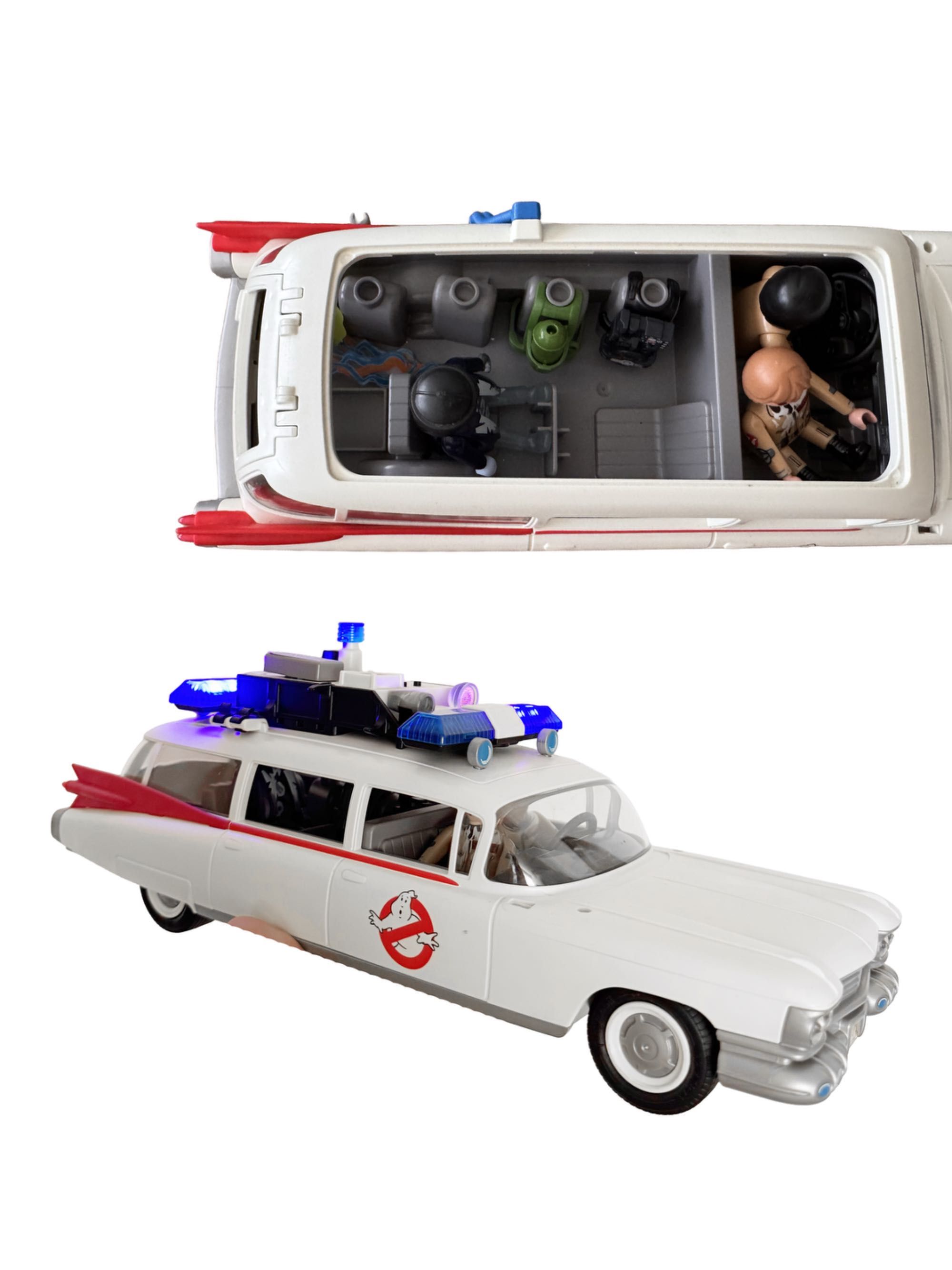 Playmobil Carro Ghostbusters - Apenas duas figuras e alguns acessórios