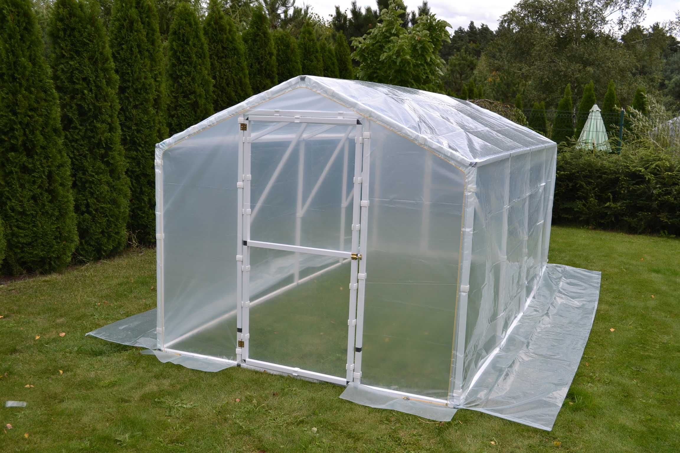 Wzmocniony Tunel foliowy 2x4 ogrodowy Szklarnia foliak warzywa namiot