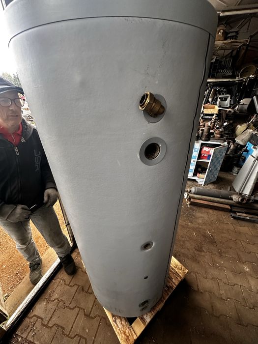 Zbiornik Galmet pod pompę 400 litrów, wężownica duża 5m2, demontaż