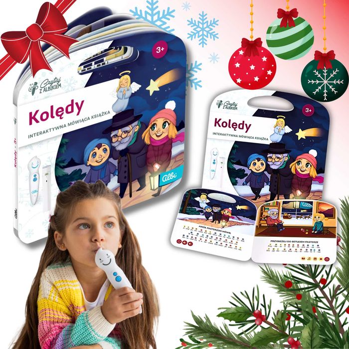 Czytaj z Albikiem Kolędy Interaktywna MiniKsiążka Dla Dzieci na Świeta