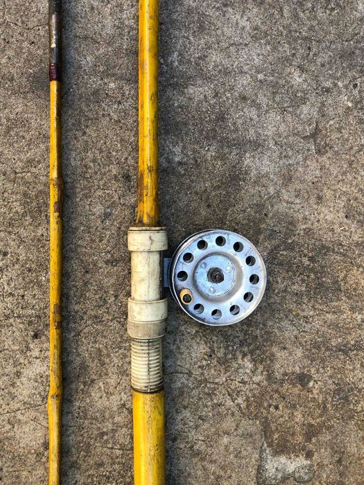 Wędka bambusowa z kołowrotkiem 260cm