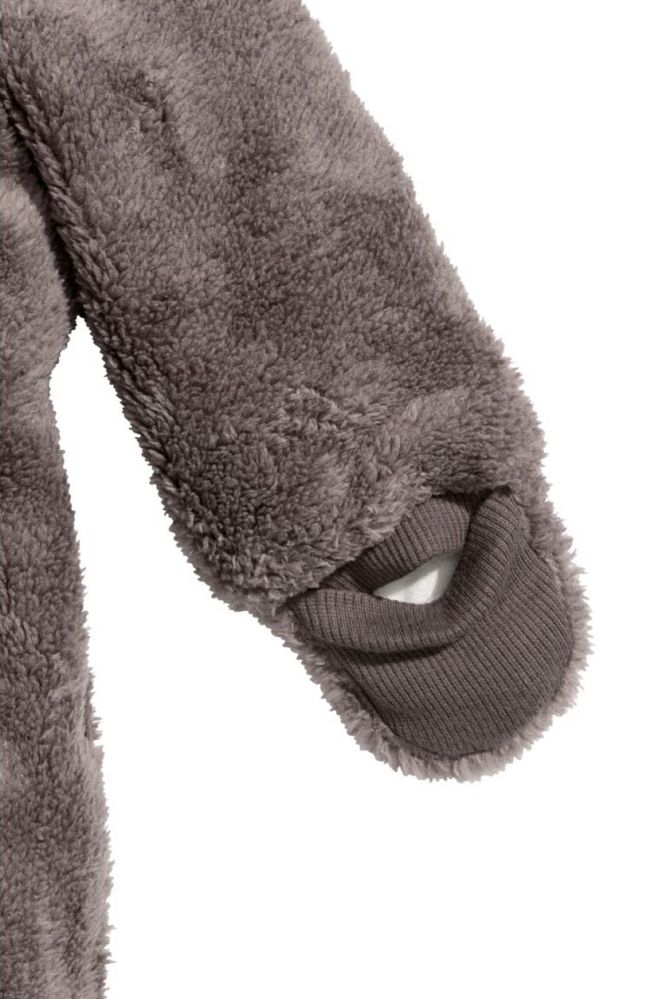 Kombinezon miś futerko brązowy H&M niemowlęcy unisex