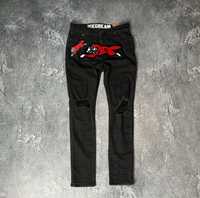 BBC Ice Cream Billionaire Boys Club Running Dog Logo Jeans Denim Black