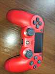 Pad ps4 czerwony + 2 gry