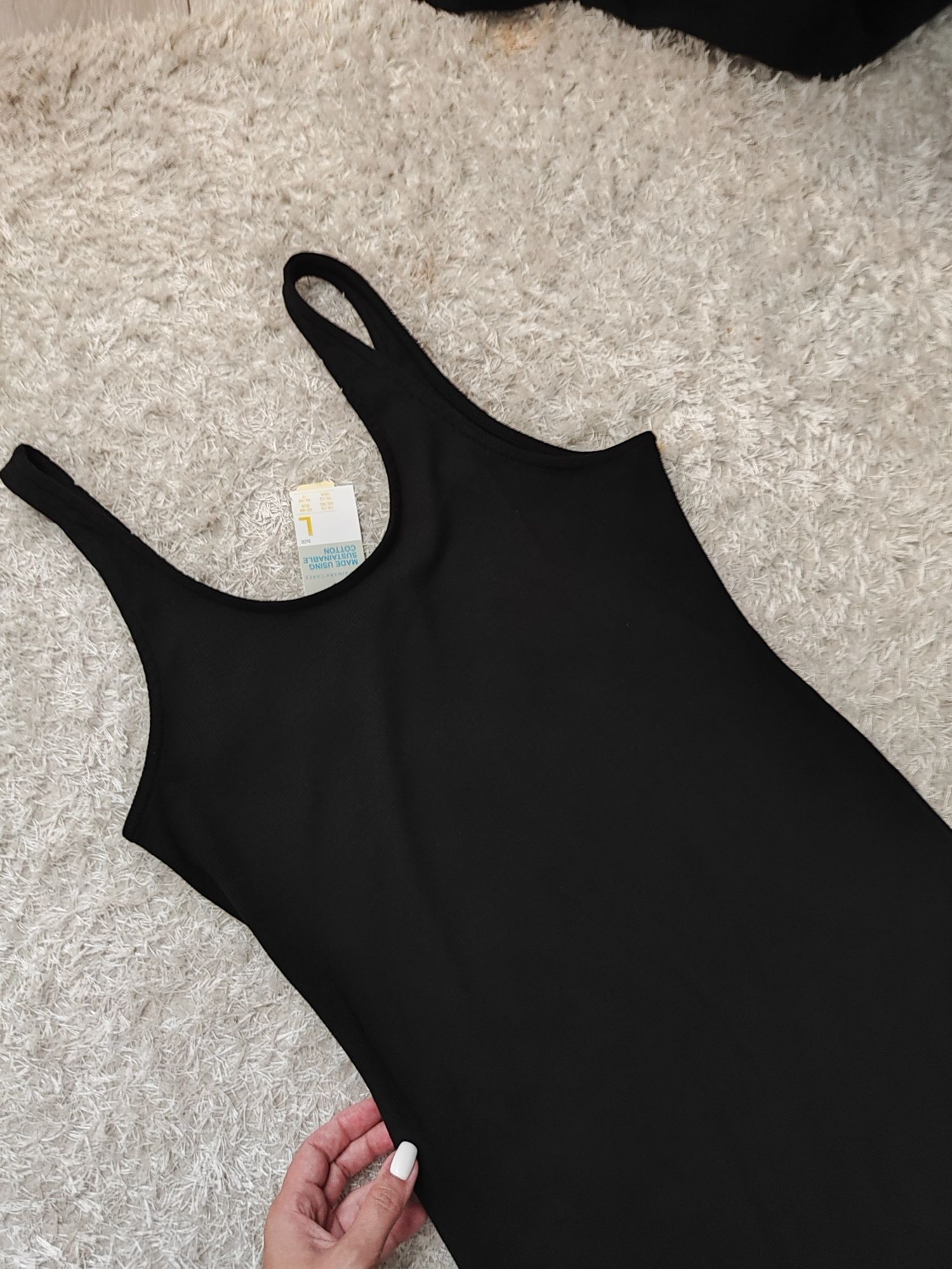Фирменное платье-майка миди в рубчик Primark р.L/XL