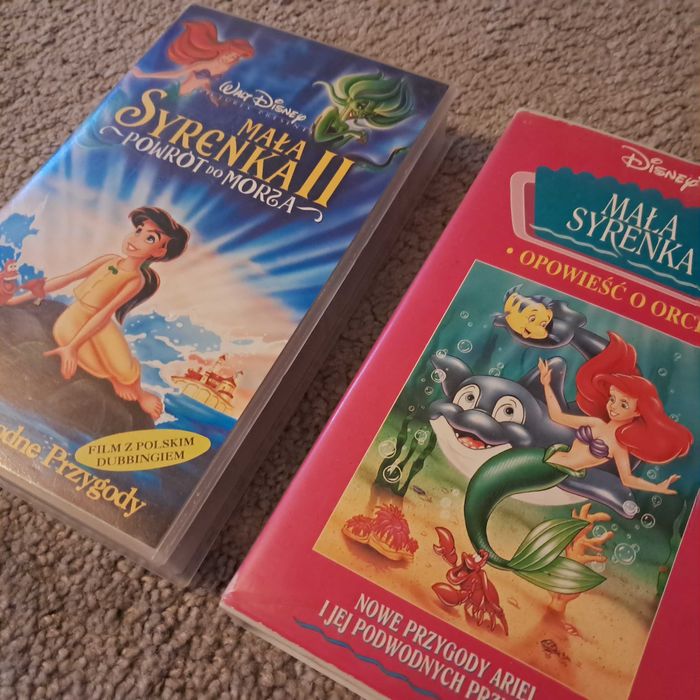 Kasety VHS dwie części Mala Syrenka