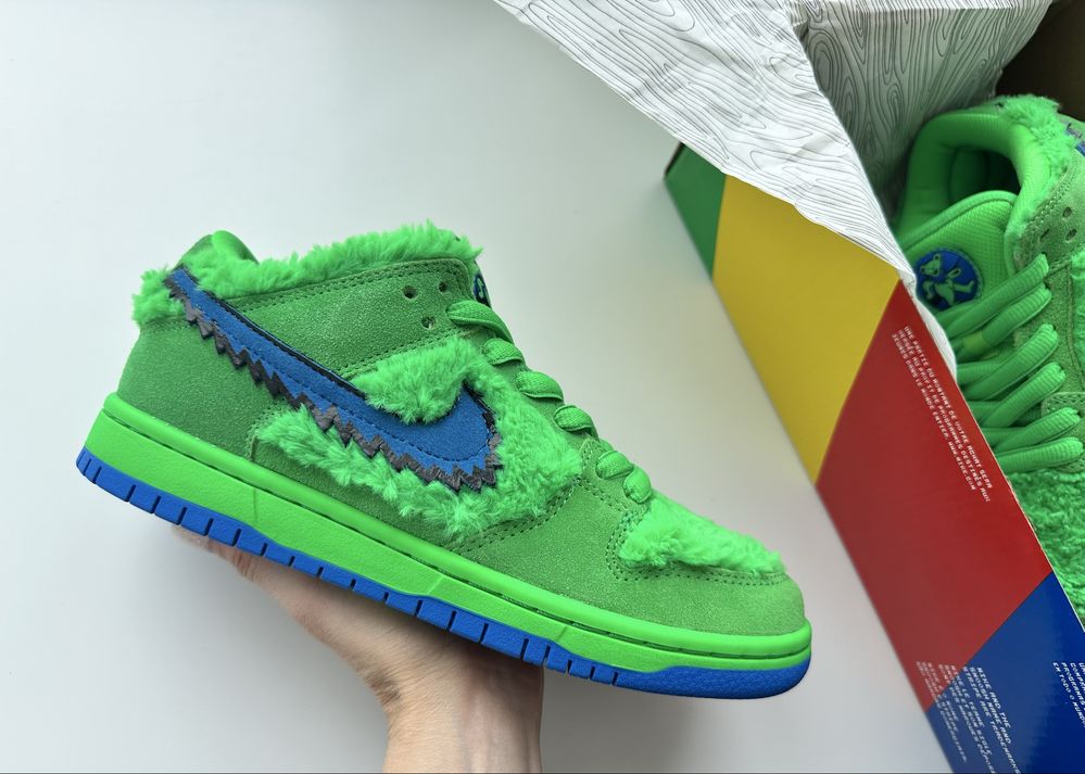 Кросівки кеди Grateful Dead x Nike SB Dunk Low Green Bear CJ5378-300