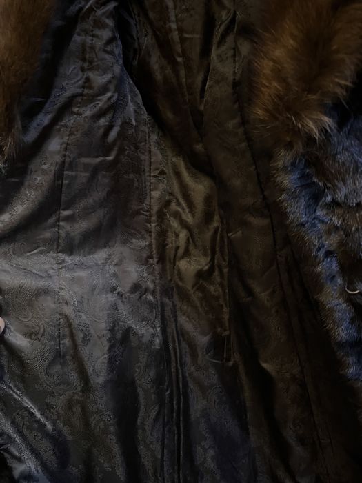 Шуба норкова (шматочки) з капюшоном