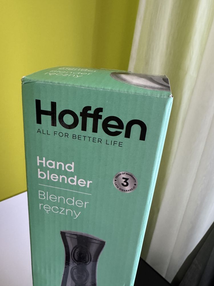 Blender ręczny 400 watt Hoffen (nowy, 3 lata gwar, paragon)