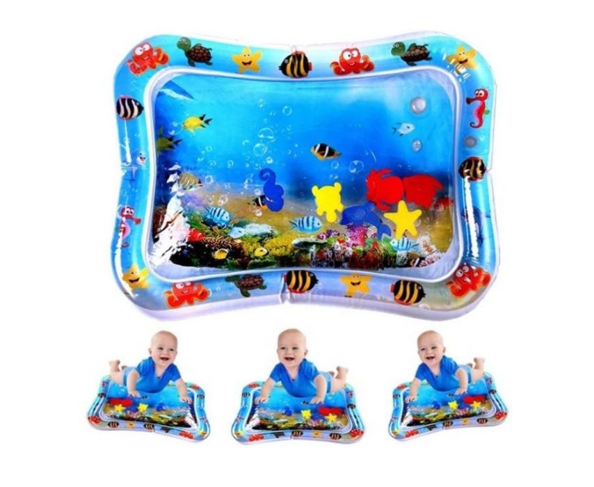 Детский надувной водный игровой коврик аквариум
