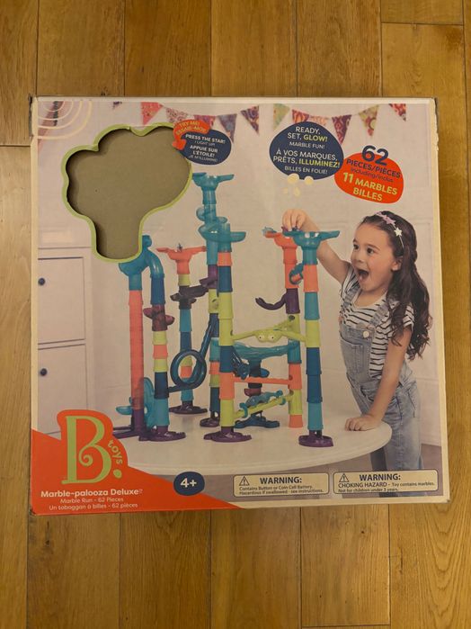 największy, INTERAKTYWNY TOR kulkowy - KULODROM "B.TOYS" (62 elementy)