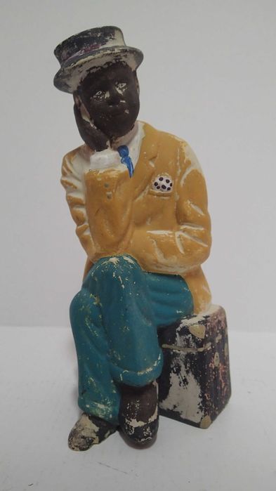 Estatueta antiga arte popular em terracota