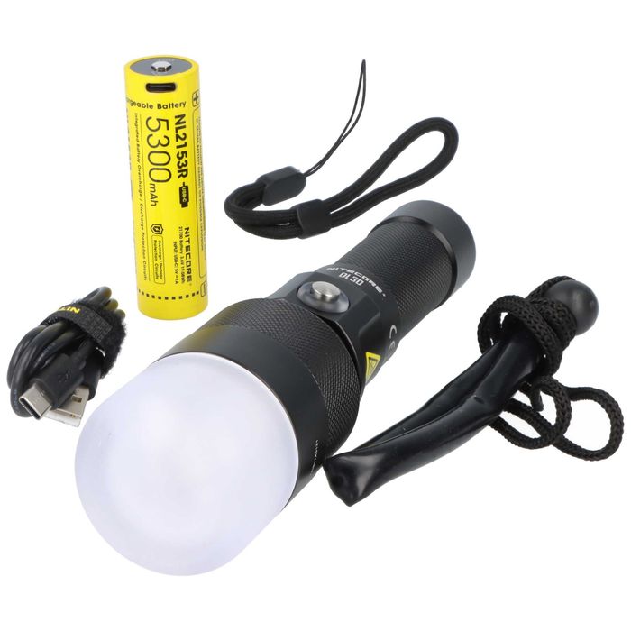 Nitecore DL30 Ліхтар для Дайвінгу, 1100 Люмен 788 Метрів (USB-C)