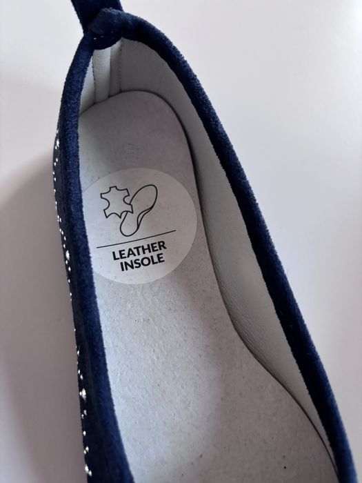 Baleriny roz 35 granatowe, nowe