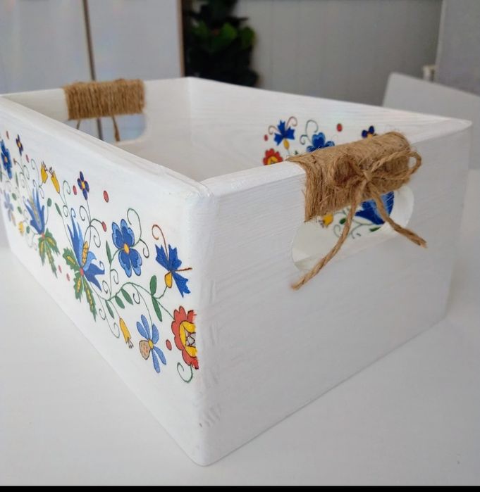 Skrzynka kufer dekoracja decoupage