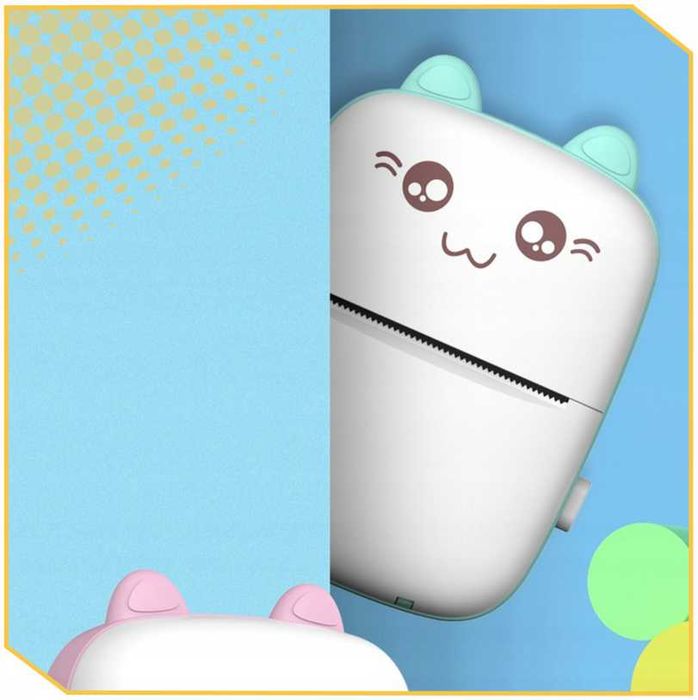 Mini Drukarka Termiczna Drukuś + 21 Rolek Aparat Natychmiastowy OKAZJA