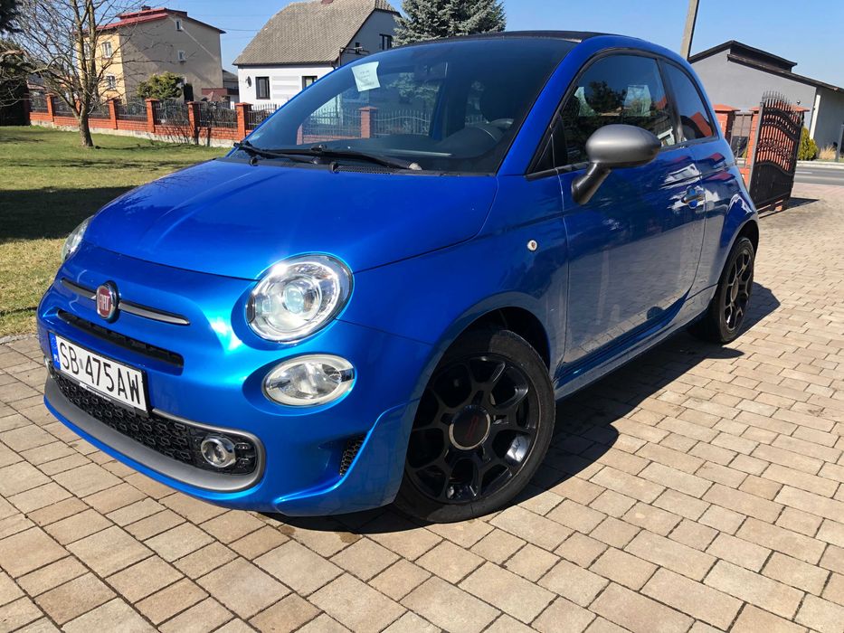 Abarth-Fiat 500S-1.3 JTD-2018rSport Cabrio KliNaviSkórAlum16Xeon Iwłaś