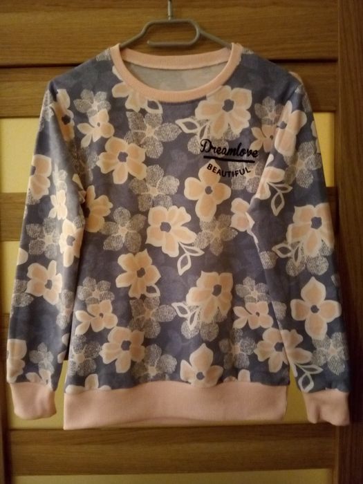 Bluza w kwiaty dziewczęca