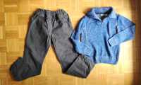 Sweter Pepperts + ciemnoszare spodnie, rozmiar 122/128