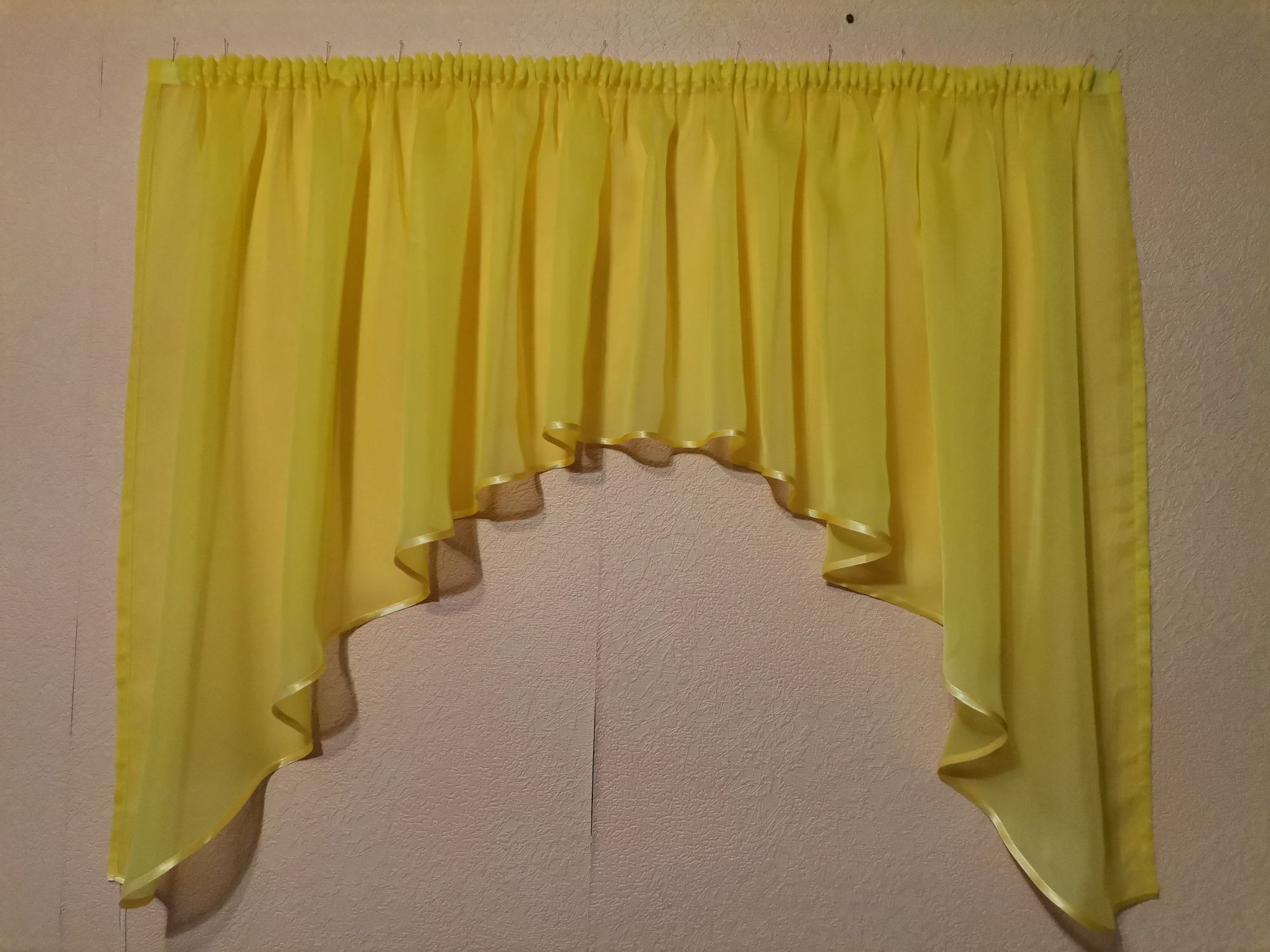 Кухонная штора тюль арка короткая. Разные цвета