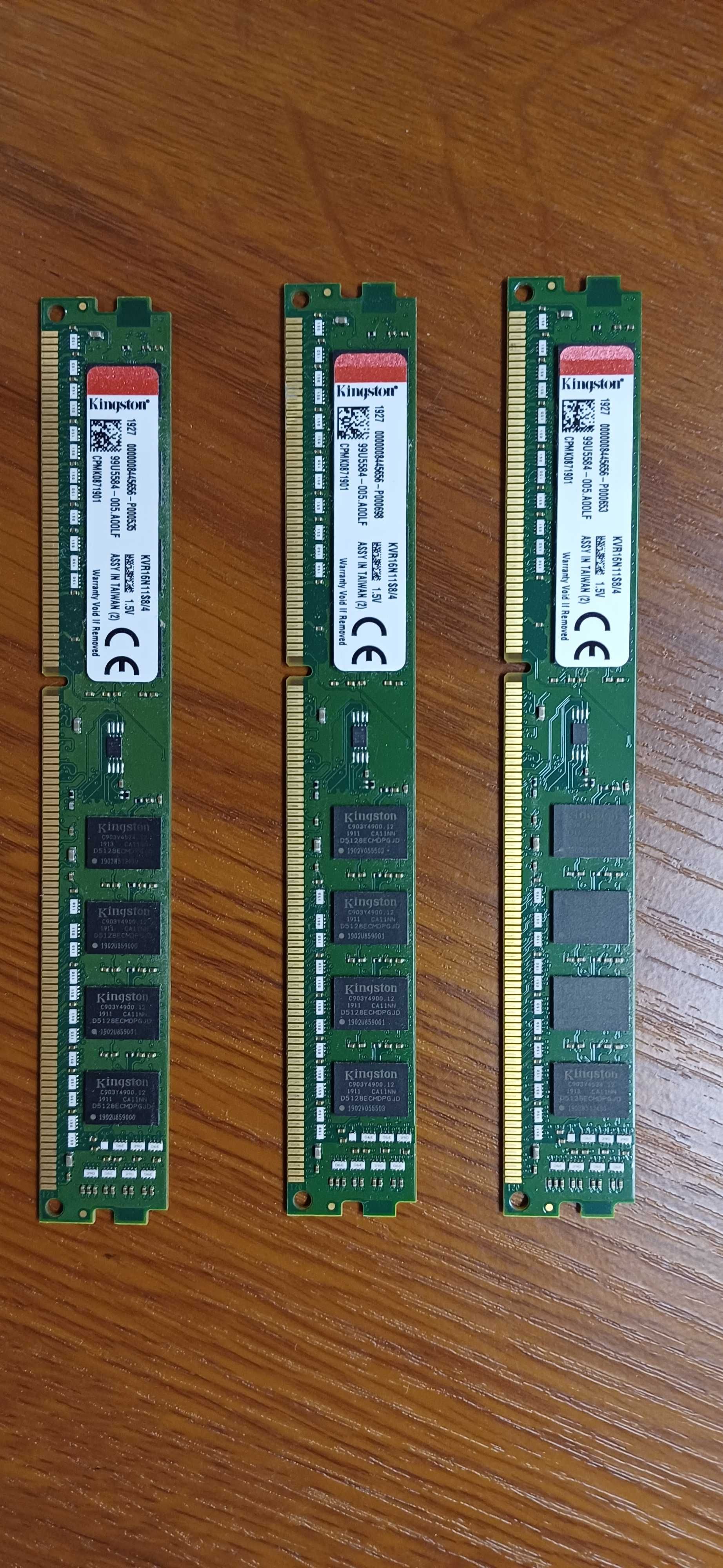 Память Kingston DDR3-1600 12Gb (3 по 4Gb)