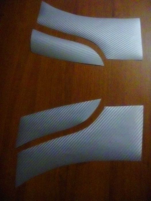 Антигравийная защита задних арок Авео Т250,Лачетти.Наклейки под ручки