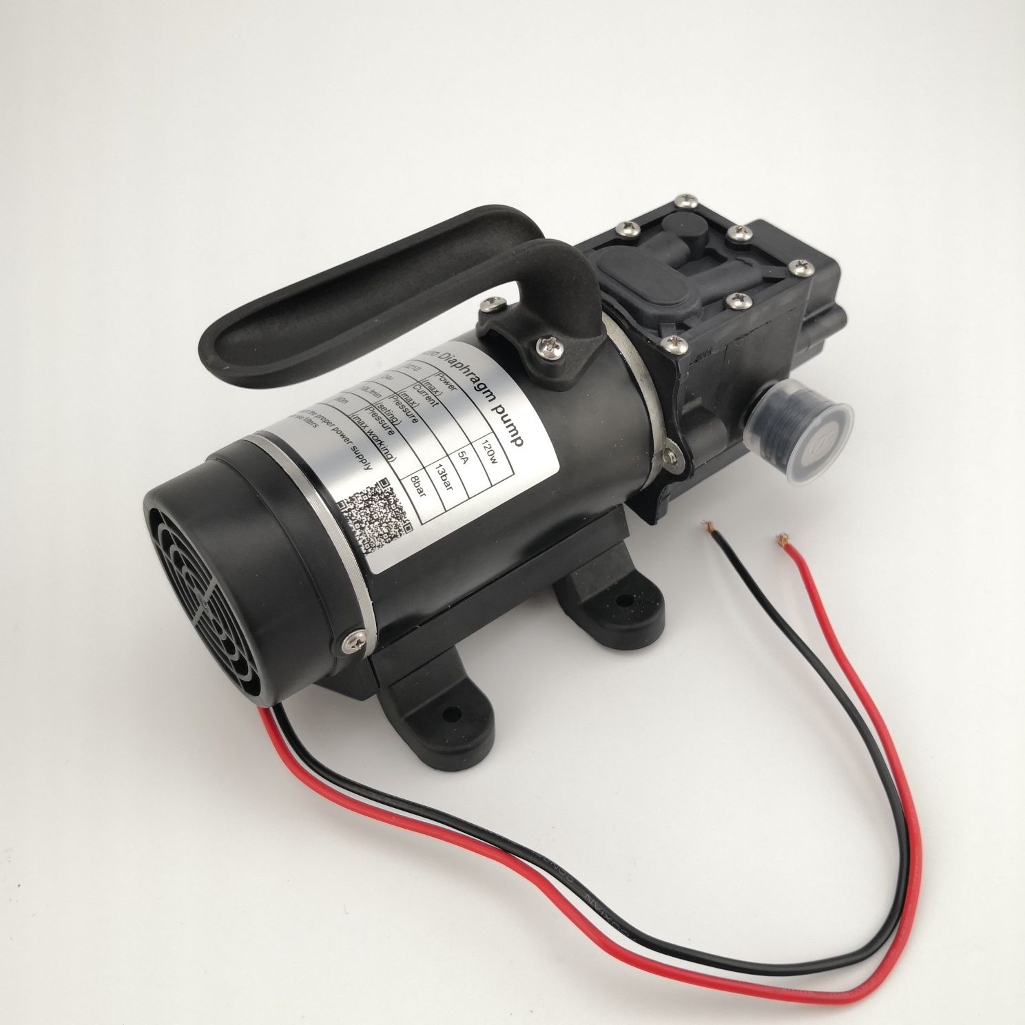 Bomba Alta Pressão 12v 24v 120w diafragma  10 L por minuto