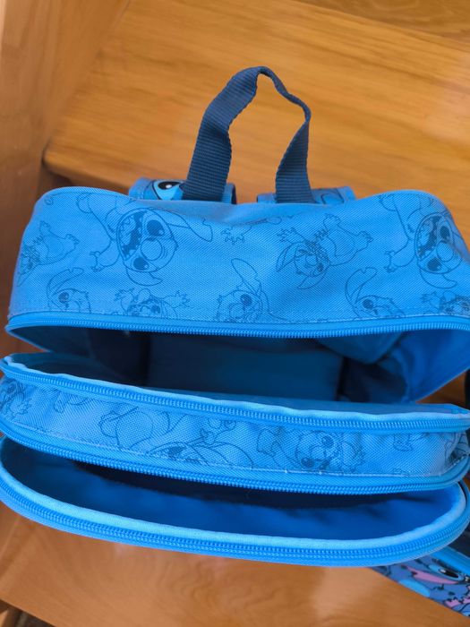 Conjunto escolar mochila+lancheira+estojo STITCH