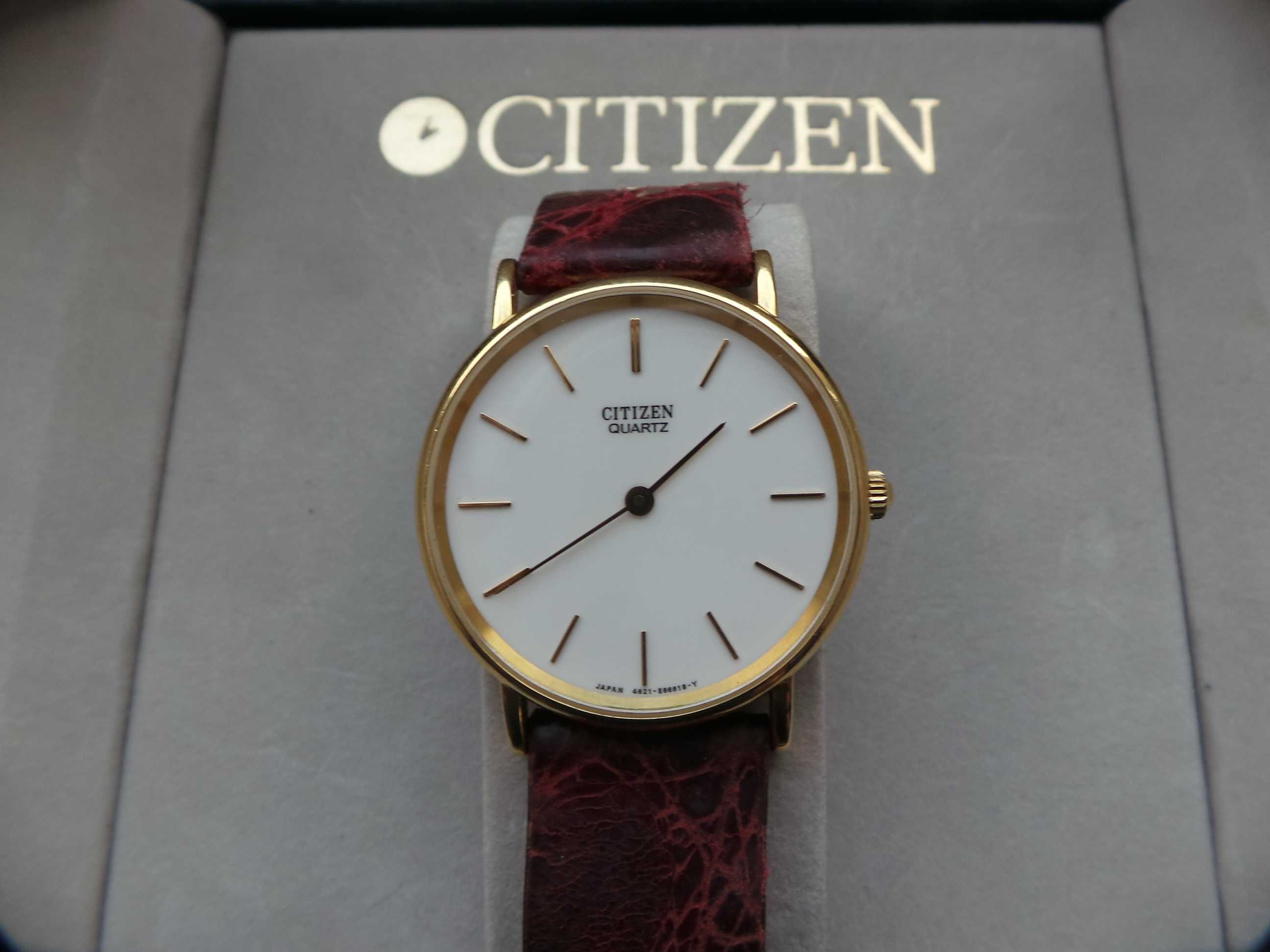 złoty zegarek Citizen unisex 18k