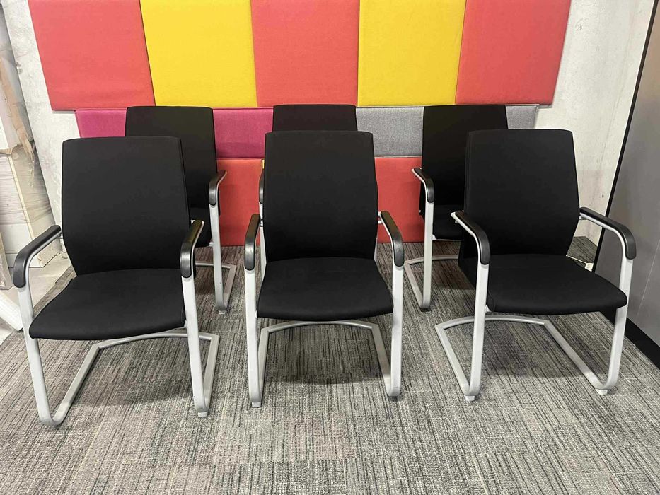 Krzesło fotel biurowe konferencyjne gabinetowe płoza Profim 7szt