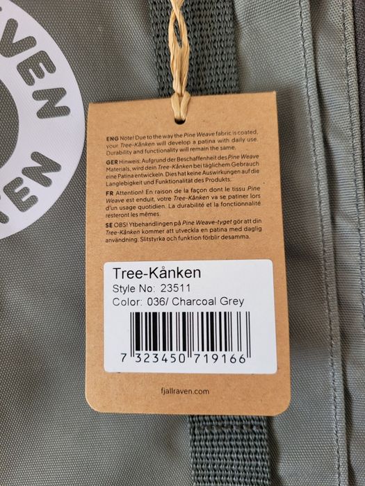 Plecak miejski Fjallraven Tree-Kanken - Charcoal Grey