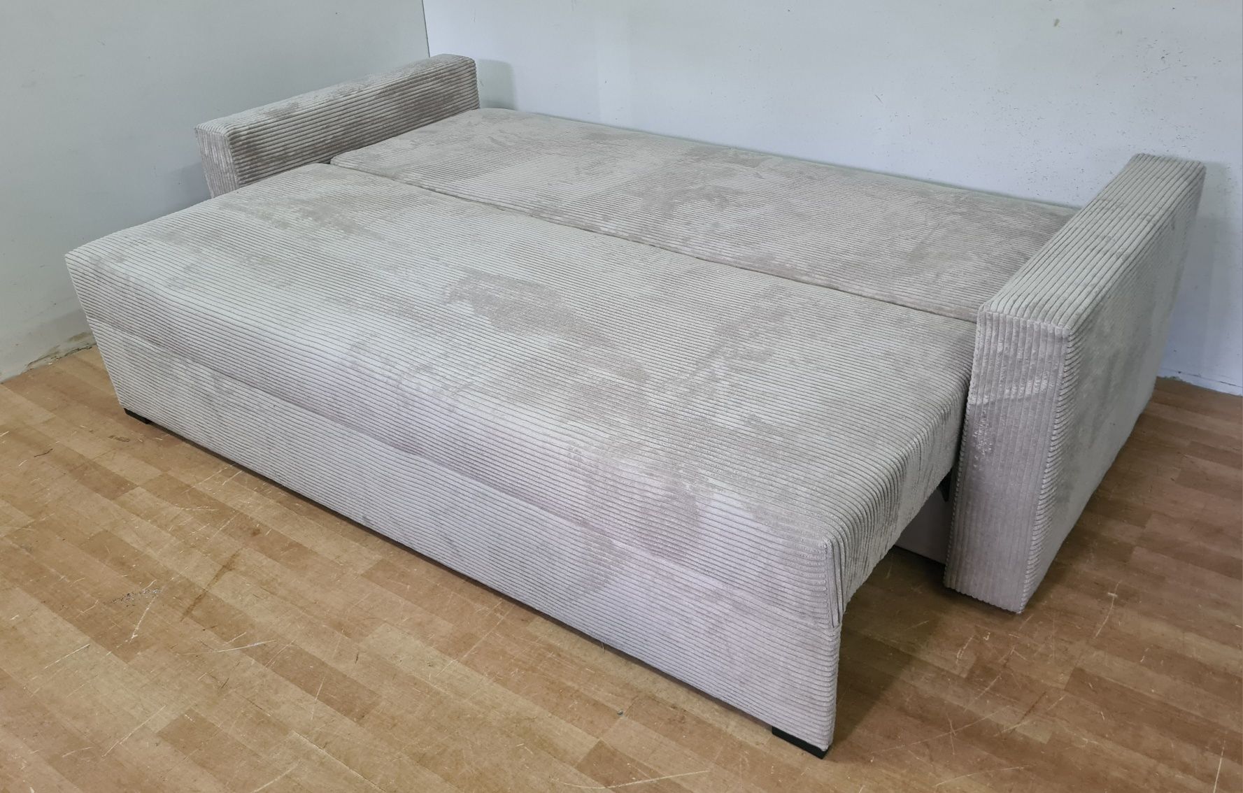 Nowa sofa sprężyny automat sztruks welur plusz kanapa wersalka tapczan