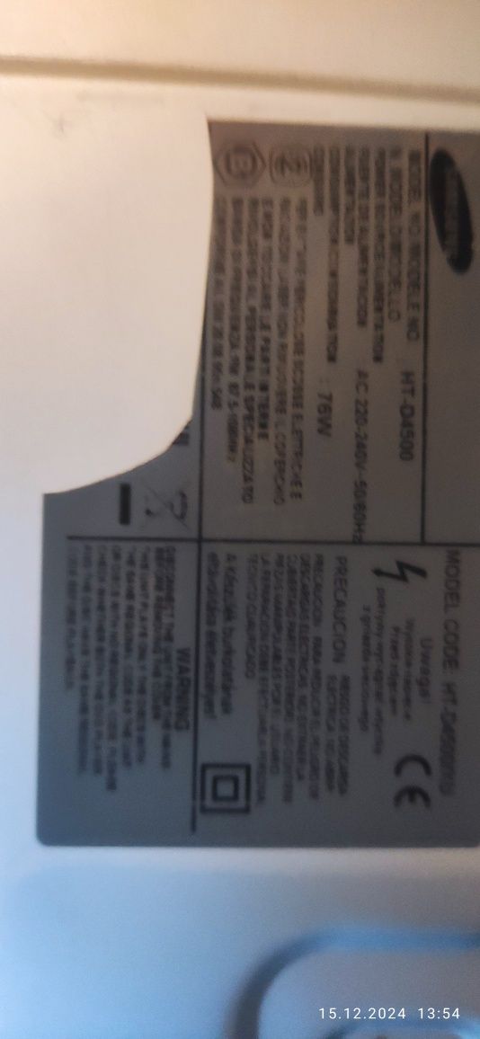 Sprzedam kino domowe teleizor Samsung plus dwie kolumny tonsil